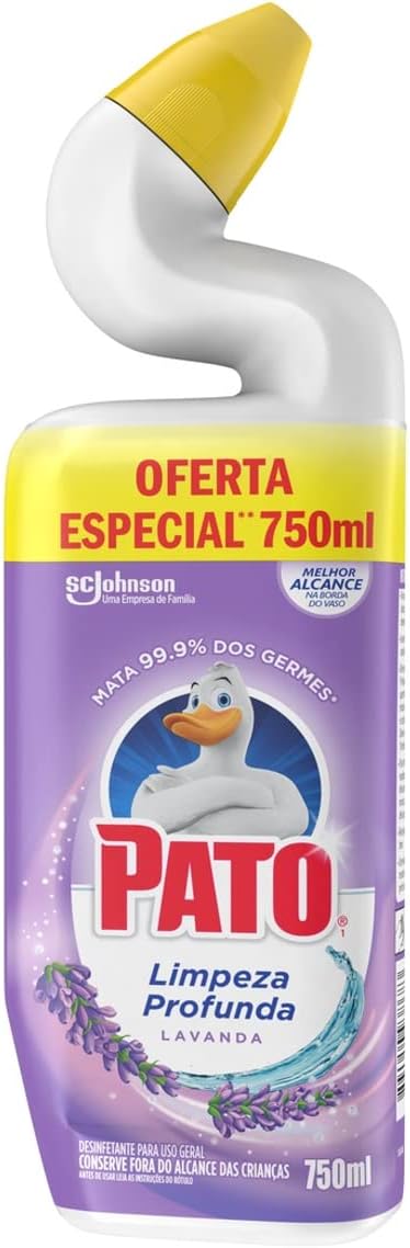 Pato Limpador Sanitário Limpeza Profunda Gel Lavanda 750ml promocional Menor preço em Pato Limpador Sanitário Limpeza Profunda Gel Lavanda 750ml promocional