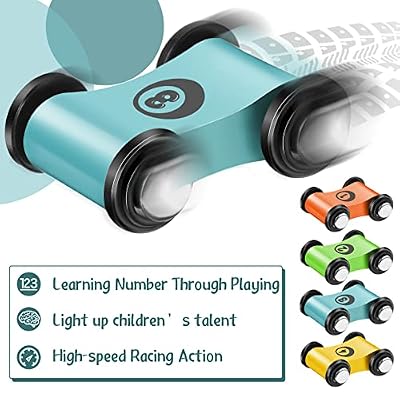 12 Pieces Mini Wooden Car Ramp Wooden Race Track Toy Car for Race Track Replacement Cars, Aged 6+, Present