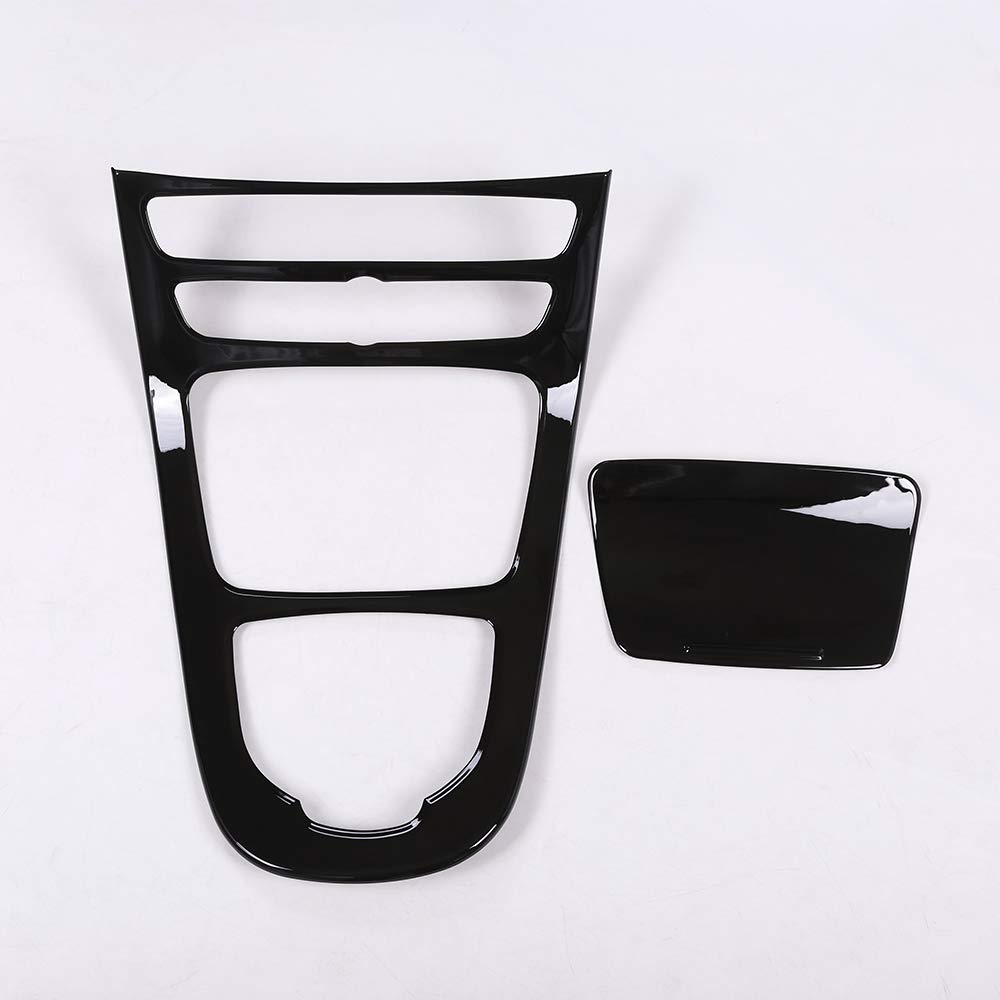 Für Mercedes Benz E-Klasse W213 2016–2018 ABS Kunststoff Piano Schwarz Konsole Getriebe Panel Rahmen Abdeckung Verkleidung