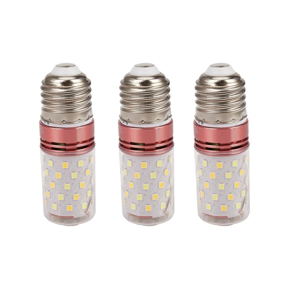 Rdjumpdjo 3X 3 Color Temperatures Integrated SMD LED Corn Lamp E27 AC85V - 265V Warm White High Light Energy Conservation 12W