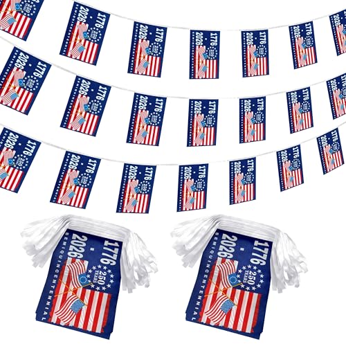 250th-Anniversary-USA-Flag-Banner-250-Birthday-Flag-Bunting-1776-2026-Small-Mini-String-Flags-for-4th-of-July-Outside-Decorations60-Feet-40-Flags