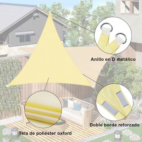 Consejos y reviews para comprar Malla sombra triangular del mes. 21 Imagen adicional