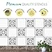 I Like That Lamp Pack of 4 Tile Stencil Set (8 x 8 inches), Mexican Pattern, Reusable Stencils for Painting Floors/Walls/Furniture, Fits 8” x 8” Tiles, DIY Talavera Mosaic Home Decor, Made in USA