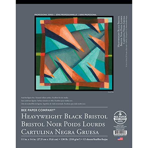 Bee Paper Black Bristol Pad, 11"-14" Cover