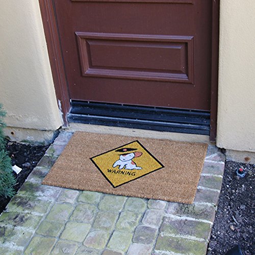 Rubber-Cal "Beware Of Dog Doormats Dog Welcome Mat, 18 X 30-Inch #TOP4