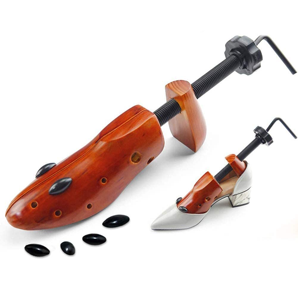 Shaper per stivali, in legno di pino, dilatatore per scarpe, in legno massello, forma per scarpe da donna e uomo – forma di scarpa in pino di alta qualità, marrone, 35/37 EU