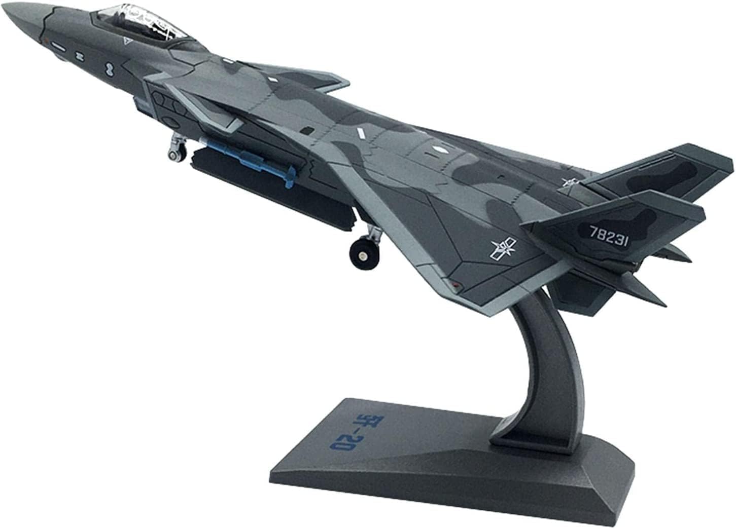 Amazon | 1/100 航空機 戦闘機モデル J-20飛行機 合金戦闘機 ダイ