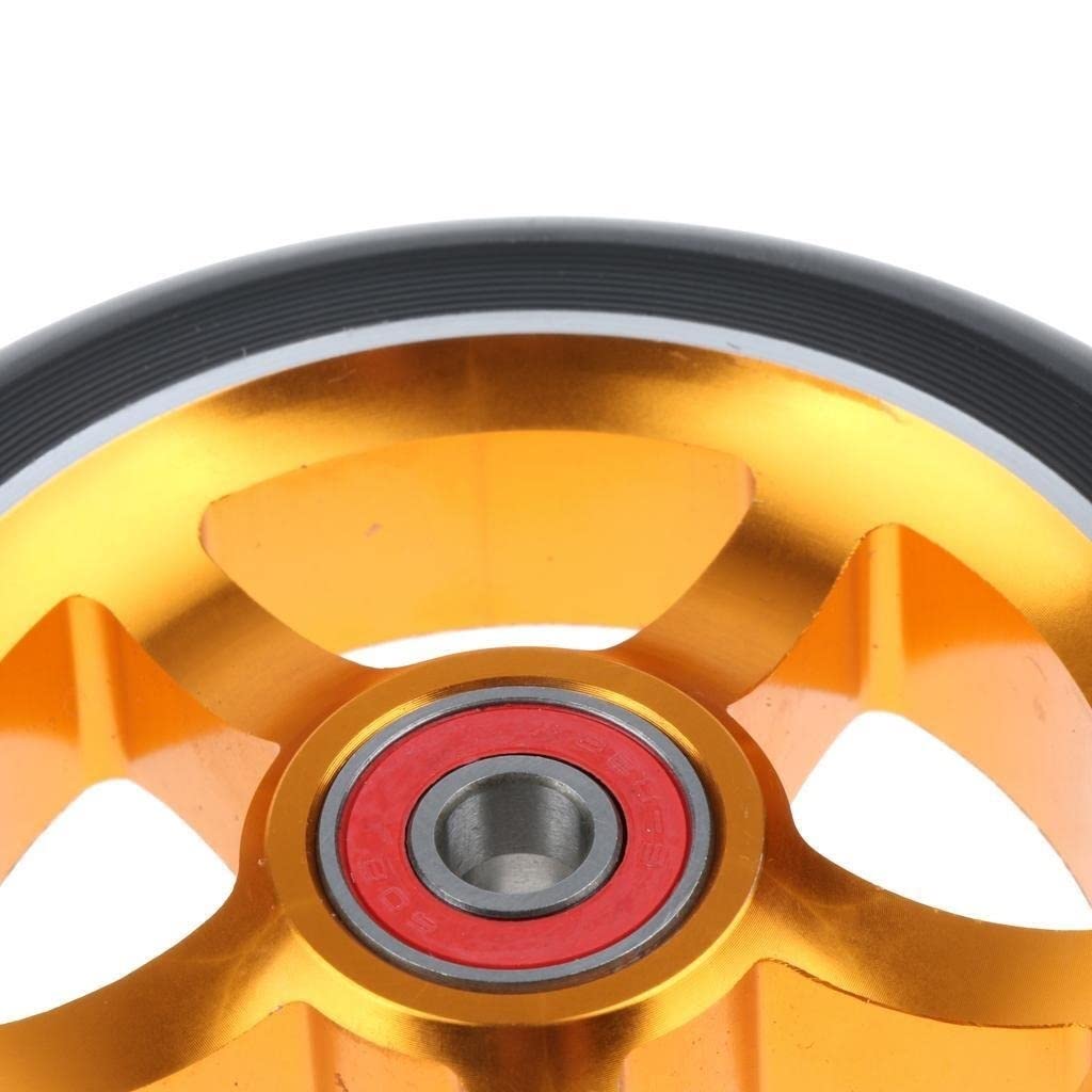 Ruote Monopattino Freestyle Ruote Scooter a 2 Zampe da 110mm con Cuscinetti Standard Ruote Monopattino Elettrico