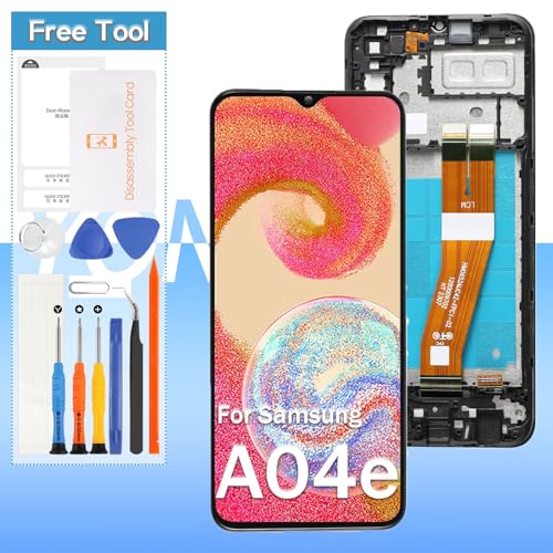 Digitalizador táctil Samsung A04e con LCD de 6.5 pulgadas y respuesta fluida