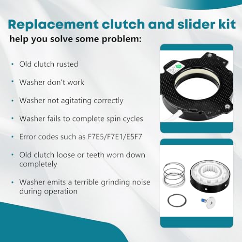 W10754448 W10734521 Washer Clutch and Slider Kit Fit for Ken-more Whirl-pool Washer Parts, Replace W10447973, W10817398, W10905022, W10006484, W10006494, W10275082, W10447975, W10905025 by Fetechmate by Fetechmate - Image 6