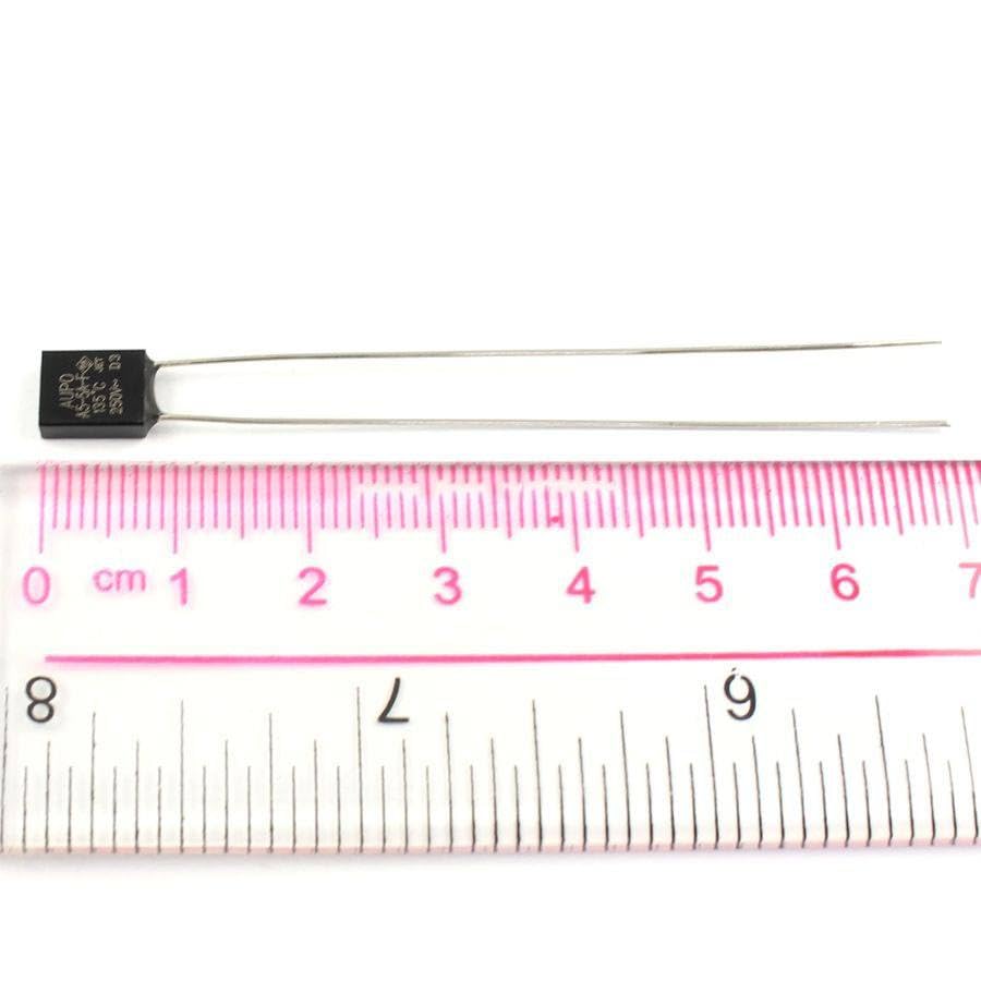 Generic 10 Pcs Thermal Fuse Cutoff TF 135 Degree 250V 5A A5-5A-F