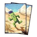 MTG Card Sleeves(Cactus Black Lotus) Magic The Gathering Card Sleeves Art Sleeve Deck Protector, Clear Front & Matte Back, Smooth Shuffle