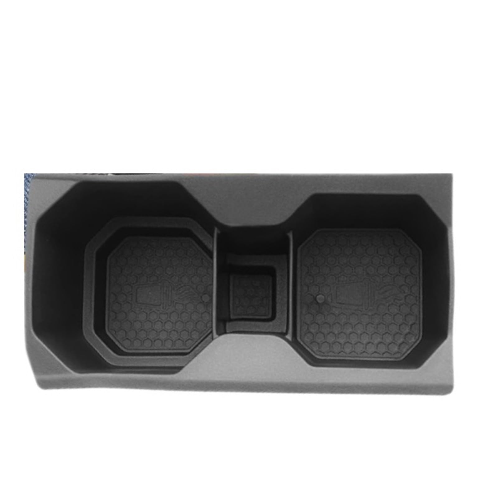 Plateau Rangement Console pour Duster 3 2024 2025 2026 Porte-gobelet Rangement Boîte Centrale Voiture(Black)