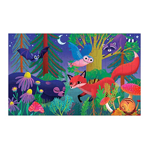 Mudpuppy Forest Day & Night 75 Piece Lenticular Puzzle from Mudpuppy, Colorful Forest Illustrations, Exciting and Innovative Puzzle Format for Children Ages 5+, Makes a Great Gift! - Image 4