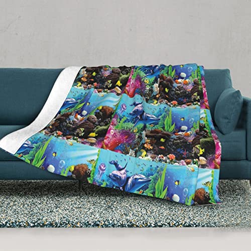 Couverture chauffante imprimé marine BAFAFA en micro-polaire douce - 3