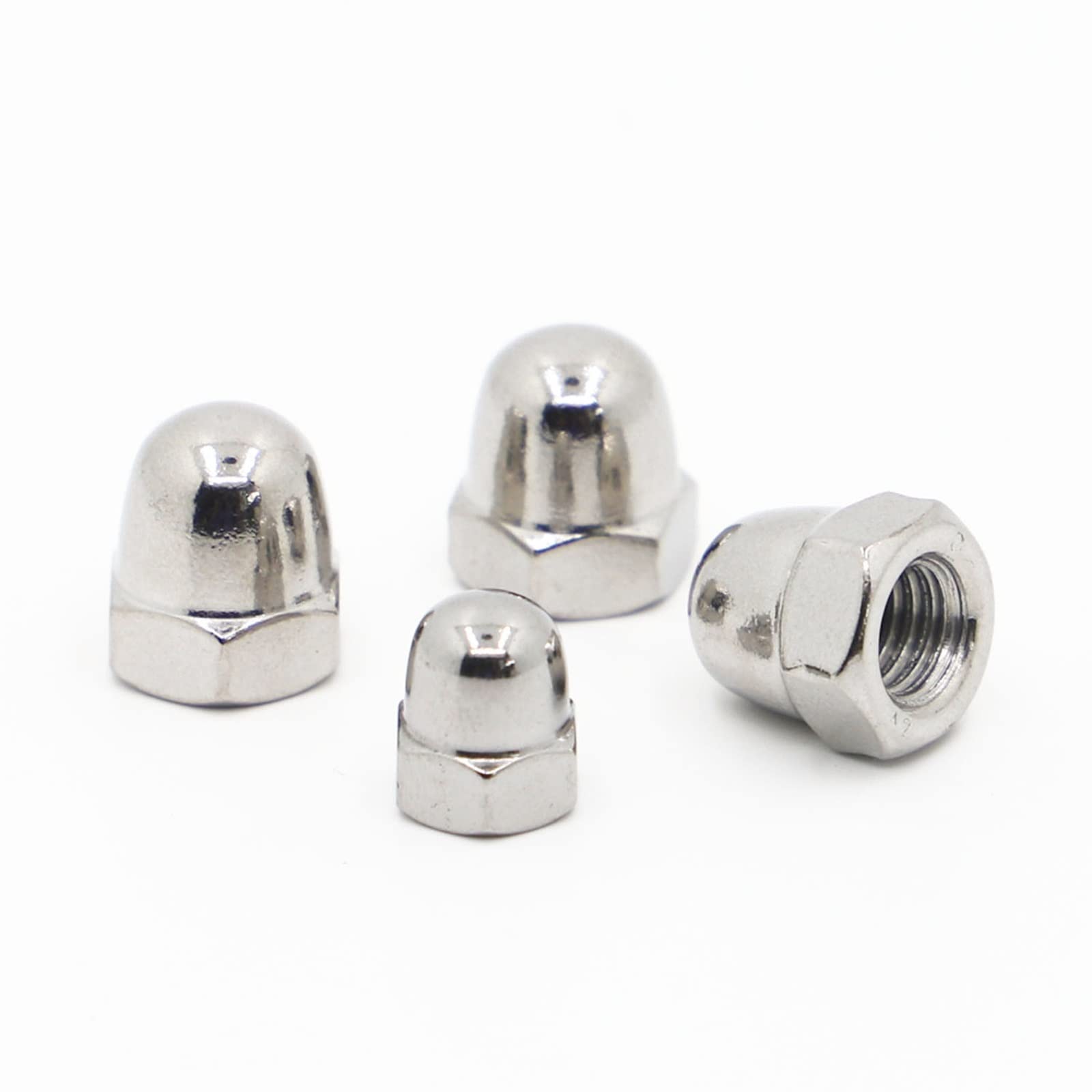 YIBIN Nut, 304 Stainless Steel Acorn Cap Nut Decorative Cover Dome Cap Nuts (Size : M4 2pcs)