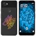 Produktbild PhoneNatic Case kompatibel mit Google Pixel 3a Silikon-Hülle Floral Wolf M3-3