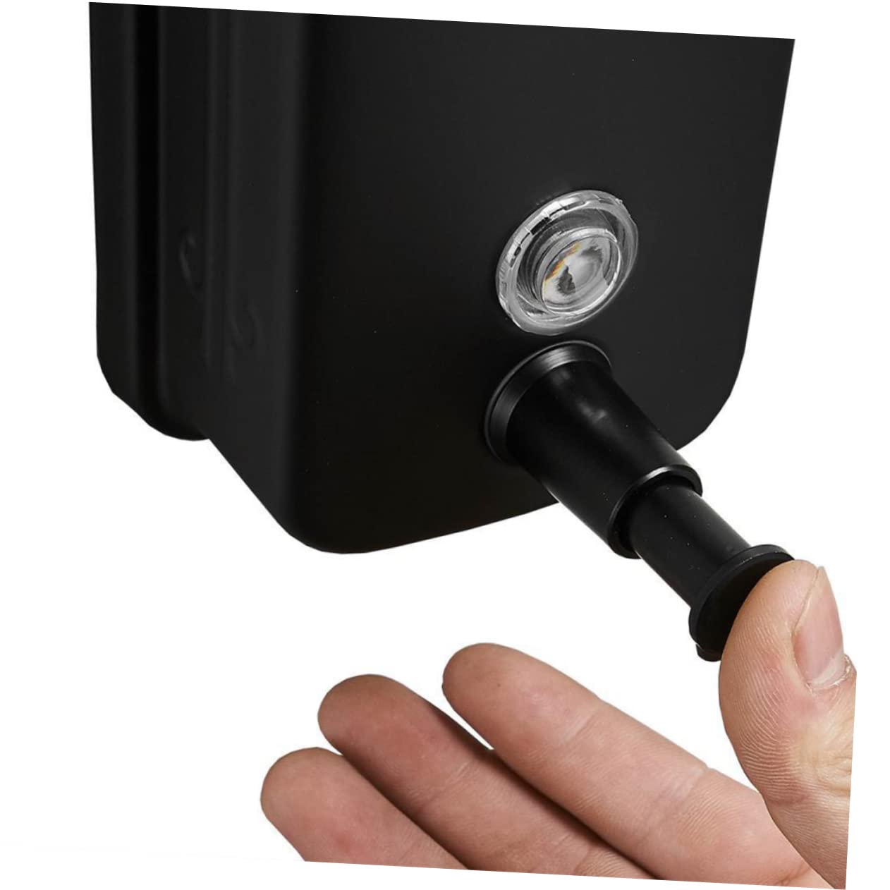 POPETPOP Dispenser Sapone Parete 800ml in Acciaio Inossidabile Nero per Shampoo e Crema per Uso Domestico e Pubblico