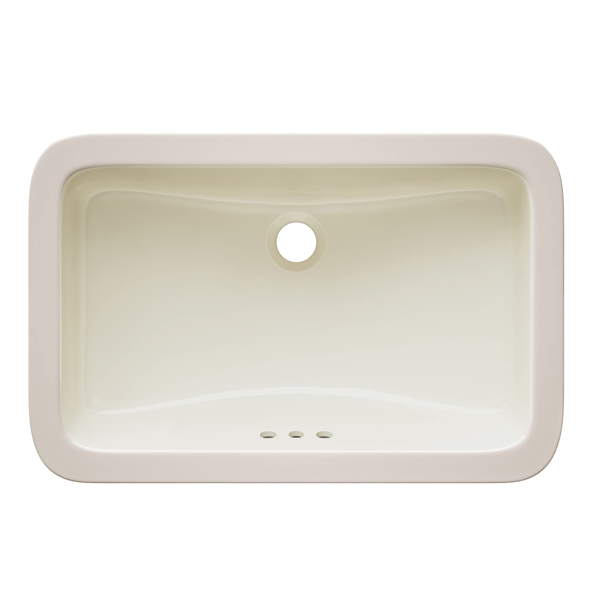 PF1812U Norris Lavabo de baño rectangular de porcelana vítrea de 21 pulgadas con desbordamiento, color blanco 4