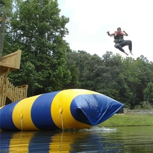 TAPIVA Water Inflatable Catapult Bag, Trampoline Water Toy, Water Platform Flow Bag, Extreme Jump Inflatable Bag, Inflatable Lake Jumping Air Bag for Adults and Children