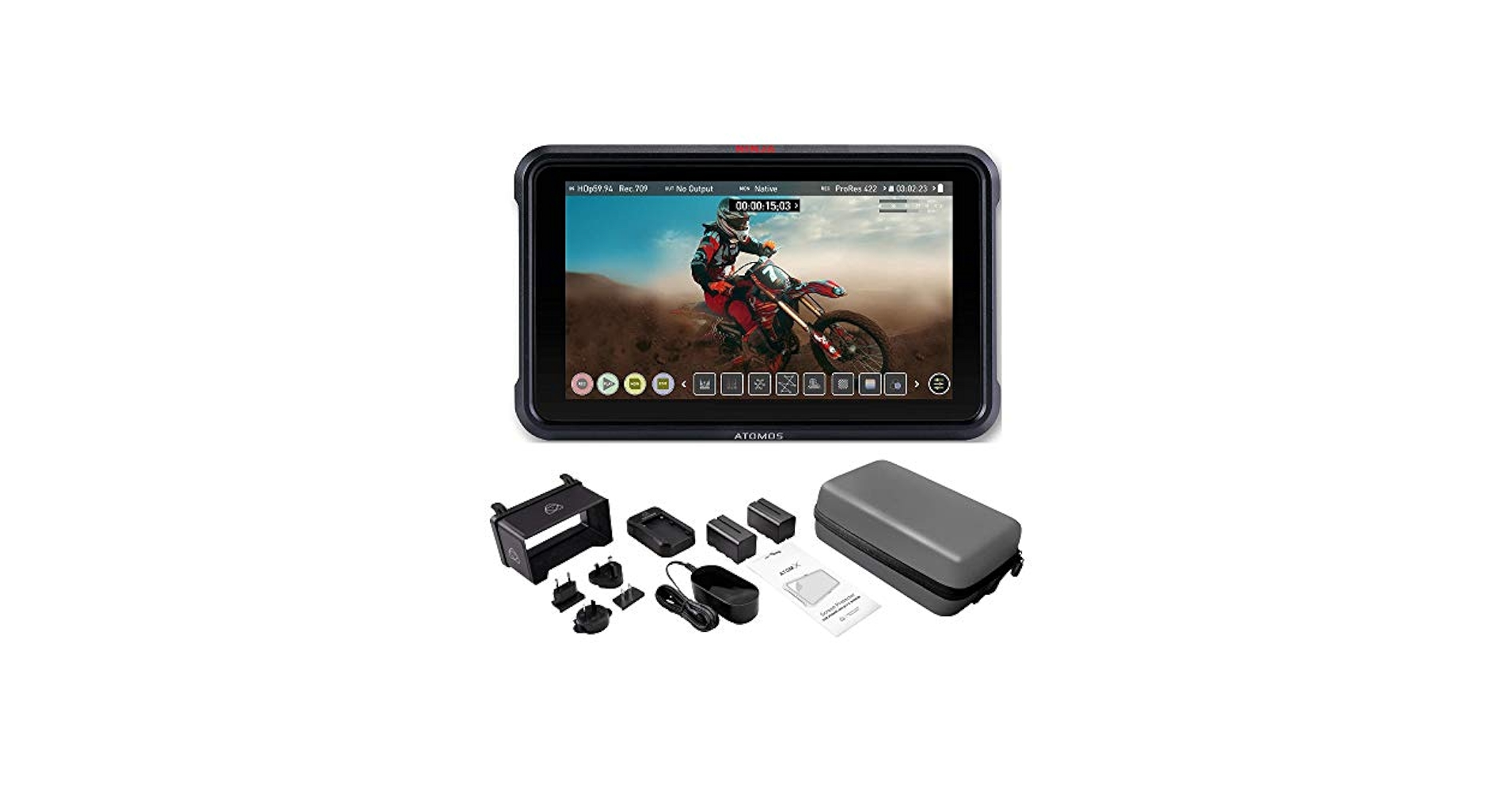 ATOMNJAV01 NINJA V モニターレコーダー【良好】 Amazon.com: Atomos Ninja V Ninja V 4Kp60 10bit HDR Daylight