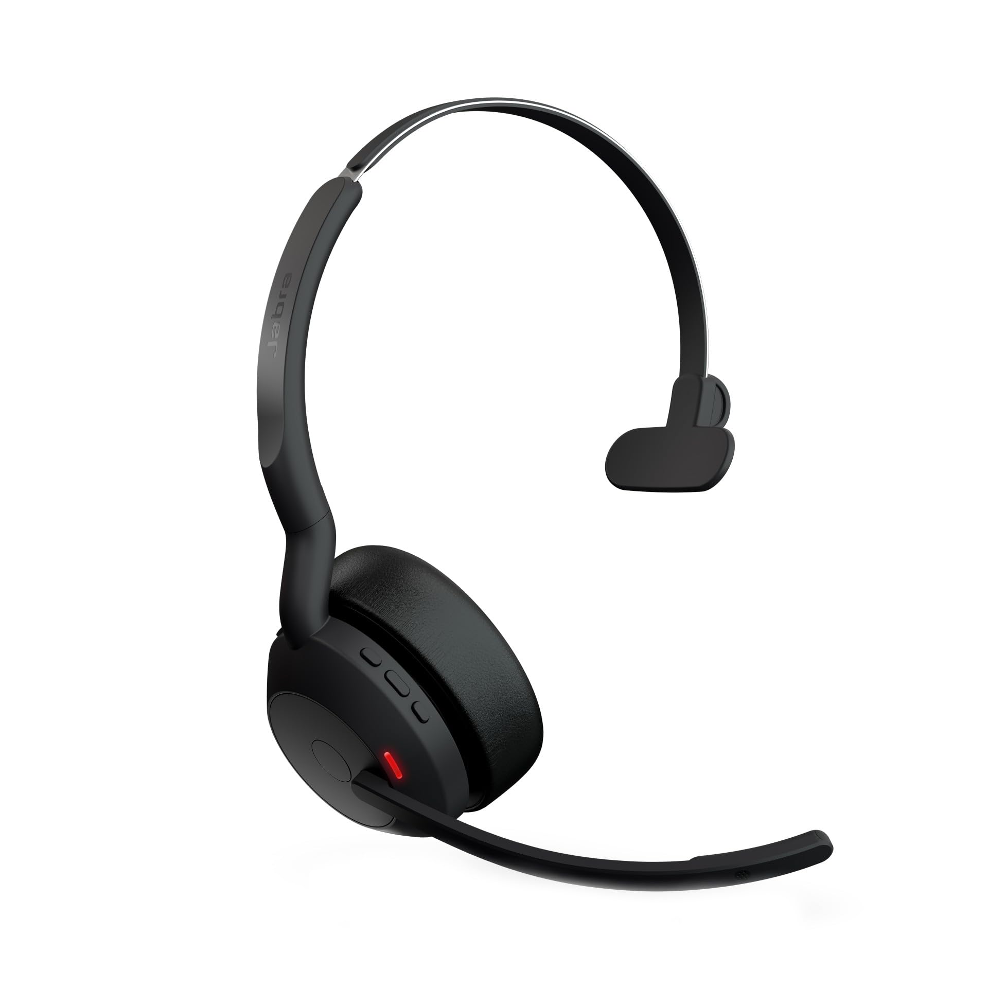 Jabra Evolve2 55 Cuffie Wireless Mono con tecnologia Jabra Air Comfort, USB-A dongle, Tutte le piattaforme, Mono, Senza Supporto