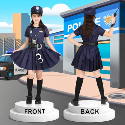 Disfraz de policía para niñas 3-14 años miniatura 5