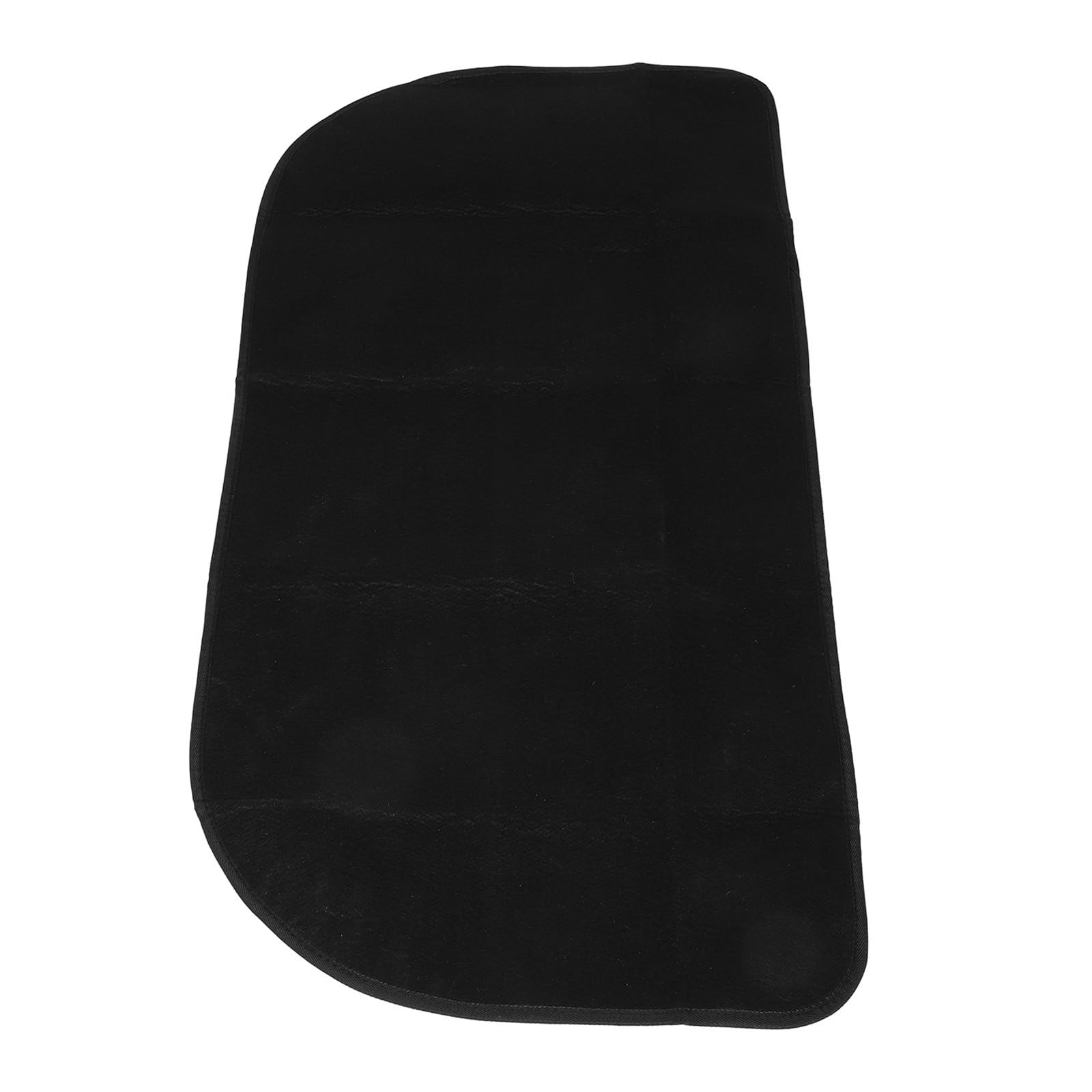 Tapis de sol ignifugé demi-cercle pour cheminée et barbecue en polyester et PVC