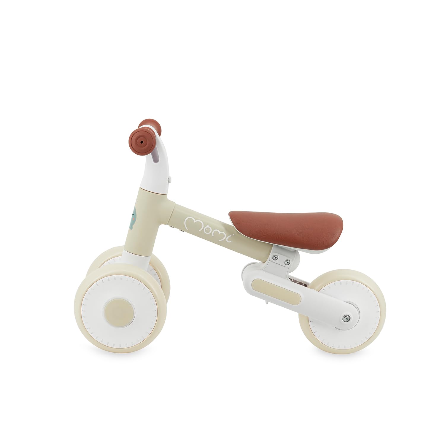 Momi Bicicletta senza pedali DEX per bambine e bambini da 1 a 3 anni, telaio pieghevole, sella regolabile in altezza, ruote in plastica antiforatura, solo 2 kg di peso