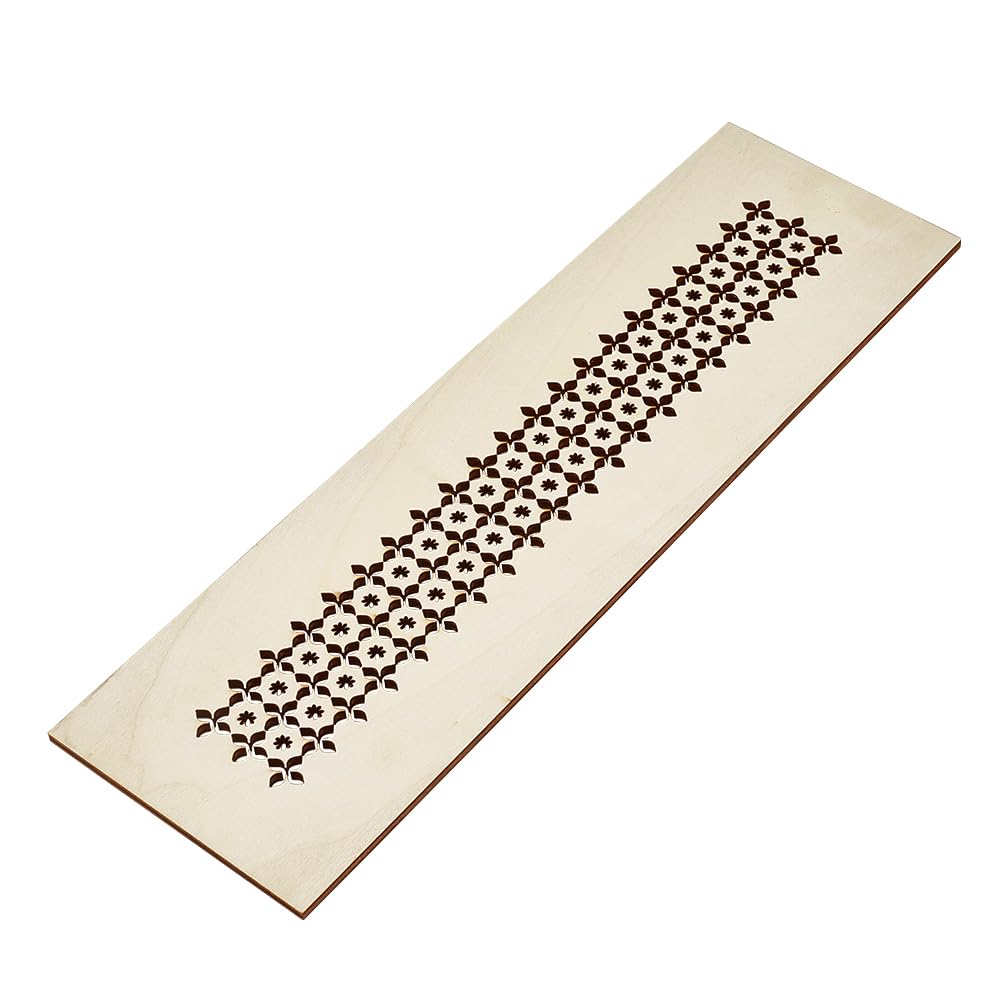 OLYCRAFT Home Decor Air Vent Cover Grille 35x10cm Wood Vent Cover Finish Decorative Covers Wood Decorative Register Covers for Walls and Ceiling Not for Floor Use