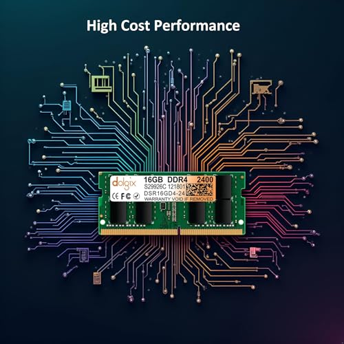 Image of Dolgix 16GB DDR4 2400MHz Laptop /Notebook RAM (Memory) CL-17 (2Rx8 Dual Rank) SO-DIMM | PC4-19200, 3 Year Warranty (Made in India)