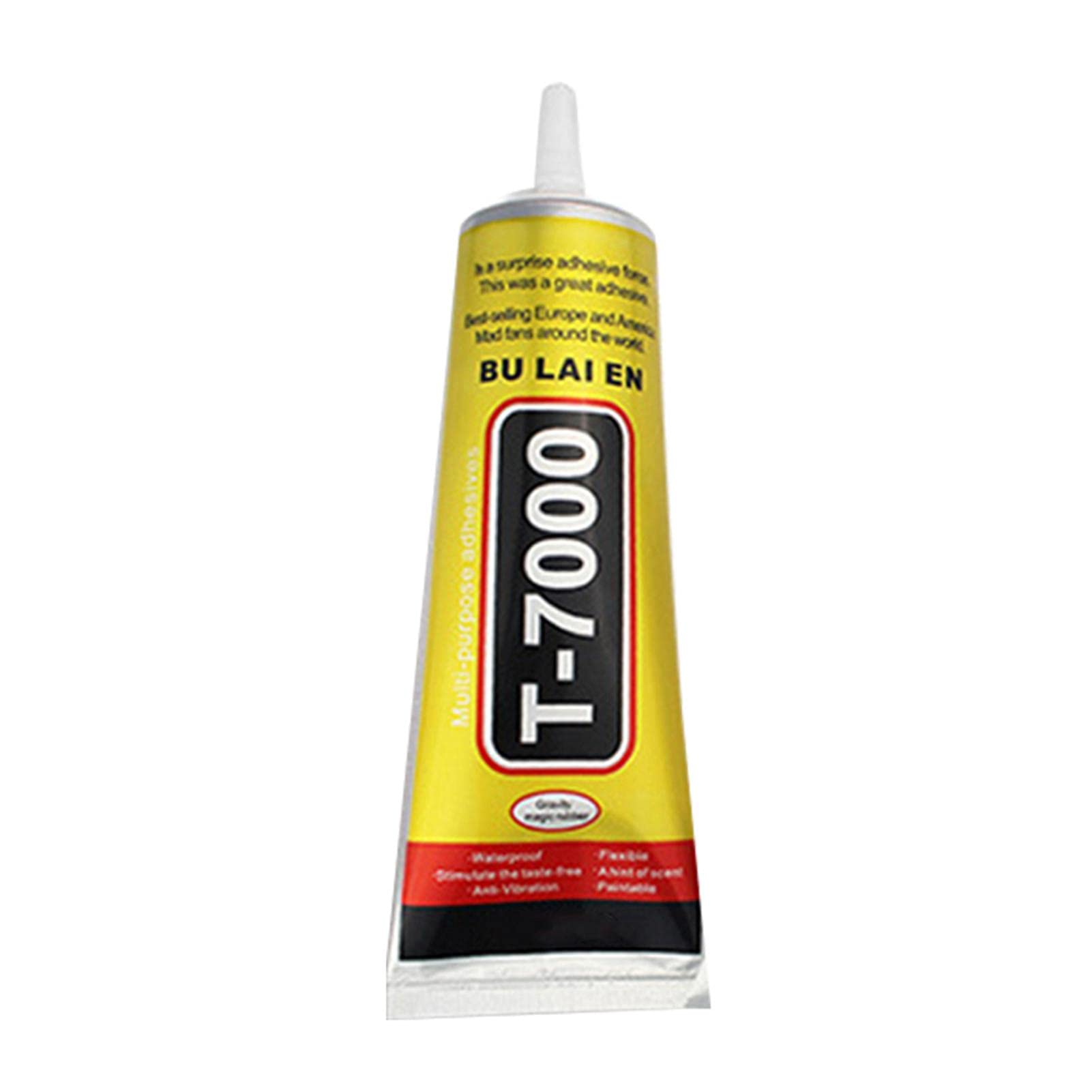 T-7000 Multi-Purpose High Performance Industrial Adhesive Semi-Fluid Dark Black Adhesive Included. Suitable for Glass, Wood, Jewelry