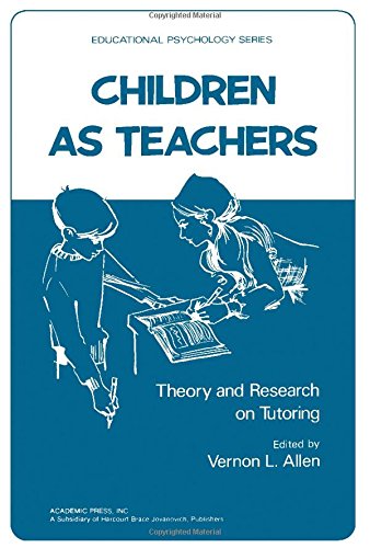 Buy Children as Teachers (Educational Psychology Series) — BookShops.in
