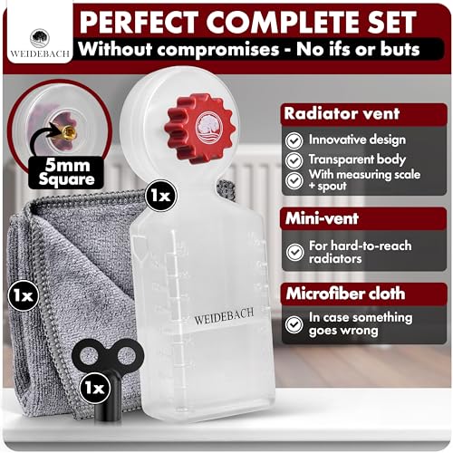 WEIDEBACH® Radiator Vent Key with Collection Container (140ml) - Image 2