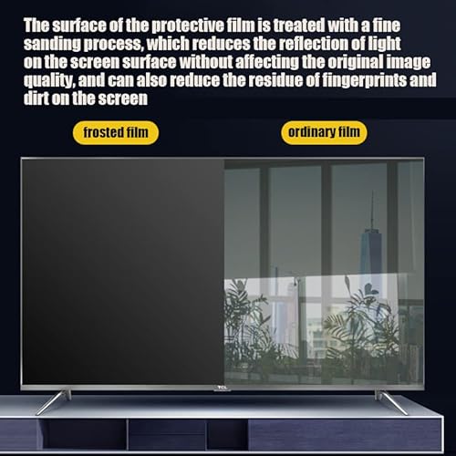 Tv Screen Protectors 78-85 Inch Blue Light Filter Anti Uv Film Monitor Reflection Reducer Tv Glare Shield For Tcl/Samsung/Toshiba/Sony/Lg/Hisense,85Inch 1902X1089Mm #TOP3