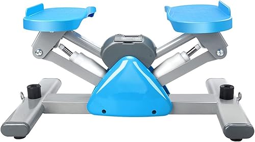 WULFY Abdominal Wheel Mini Stair Stepper for Exercise Fitness Aerobic Treadmills with Resistance Bands and LCD Monitor Lose Weight Quiet Pedal