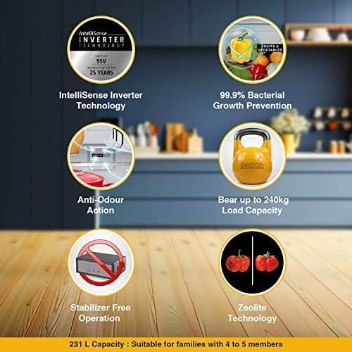 Image of Whirlpool 325 L 3 Star Intellifresh Inverter Frost Free Double Door Refrigerator (IF INV ELT DF375 Omega Steel(3S)-TL, Grey)