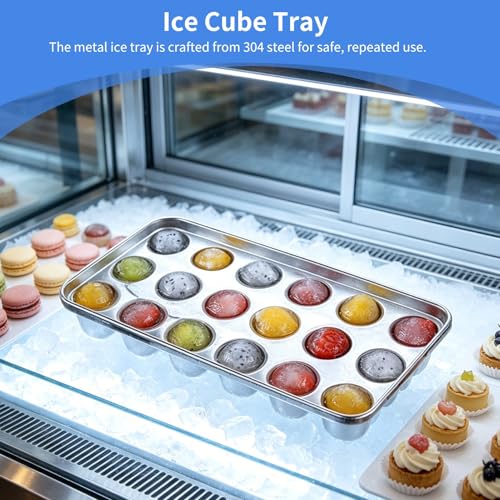 Bandeja para cubitos de hielo de acero inoxidable miniatura 2
