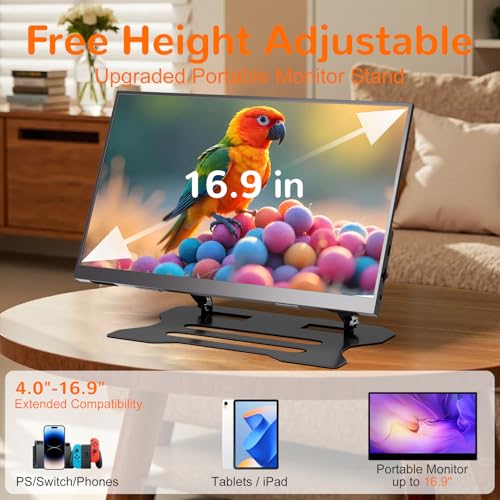 Image of Adjustable Laptop Stand for Desk,Portable Ergonomic Laptop Stand Fits All Laptops,Computer Holder Compatible with Air, Pro, Dell, HP, Lenovo More 10-17.3 inch Laptops, Black