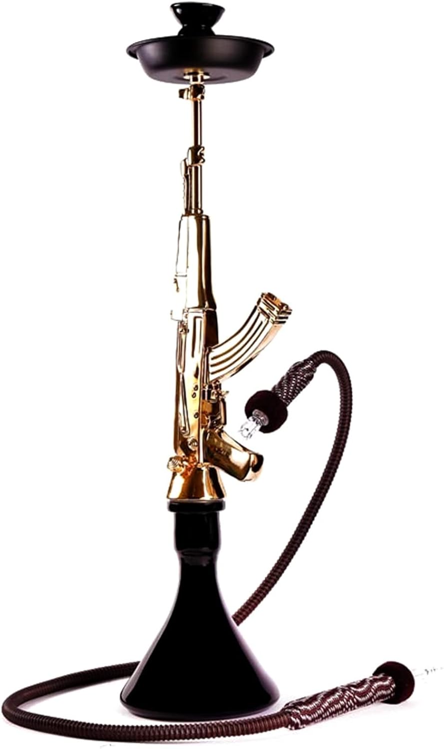 MWWMEE Narguile Kit De Cachimba De Manguera Única Moderna con Forma De AK con Accesorios De Cachimba Shisha De Cachimba Resistente Y Duradero para Cualquier Fiesta O Evento Gran Idea De Regalo