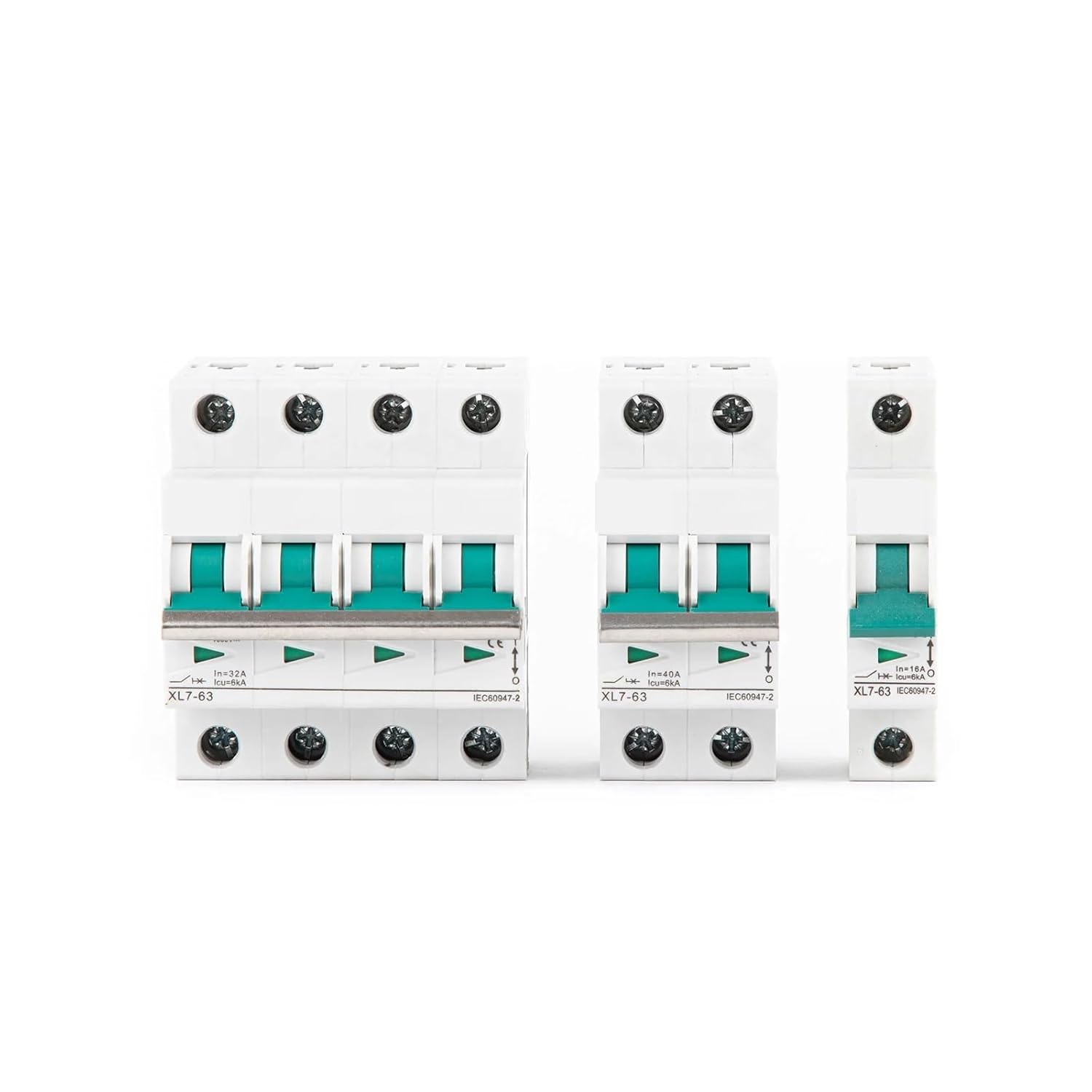 1PCS CE XL7-63 2P 500V 600V 6KA 6A 10A 16A 20A 25A 32A 40A 50A 63A Small DC Circuit Breaker CE Certificate(50A 600V)