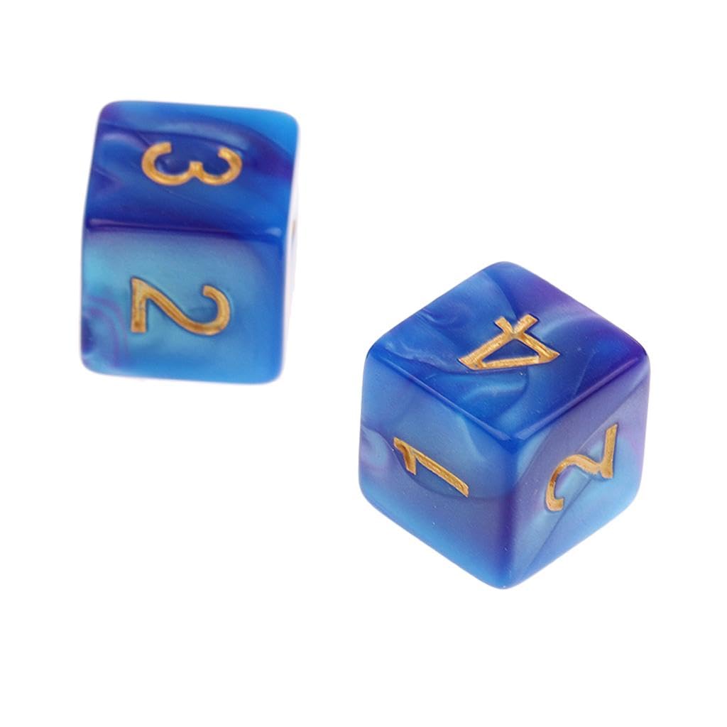 Lot De 10 Dés Polyédriques D10 Acryliques 16 Mm – Bleu – Pour D&D, Jeux De Rôle Et Jeux De Société