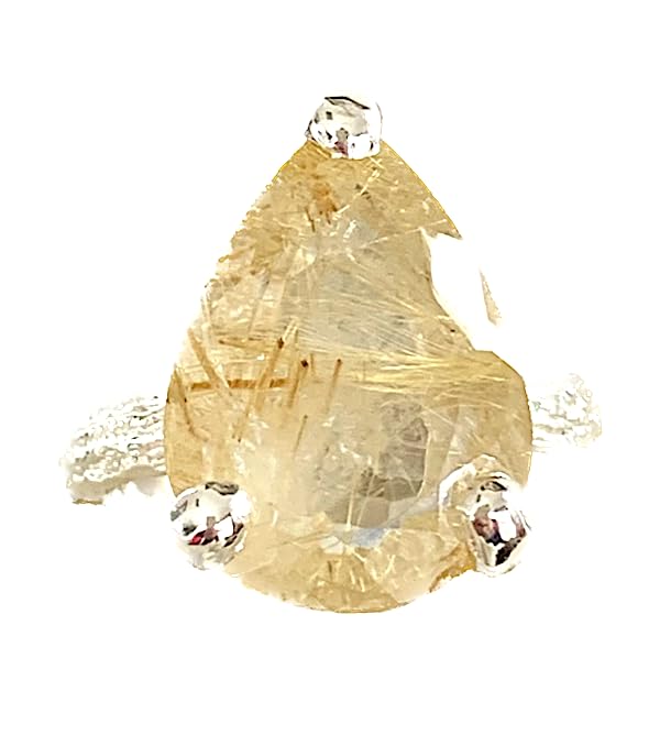 Asteroid Shower Golden RUTILATED QUARTZ (15 ct.) Natural