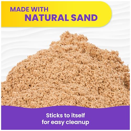 Image of Kinetic Sand 5.5lb Brown Sand Amazon Exclusive, Sensory Toys, Ages 3+ | Moldable Play Sand, Refill for Sensory Bins, Playsets & Classrooms, Creative Open-Ended Play, Birthday Gifts for Kids