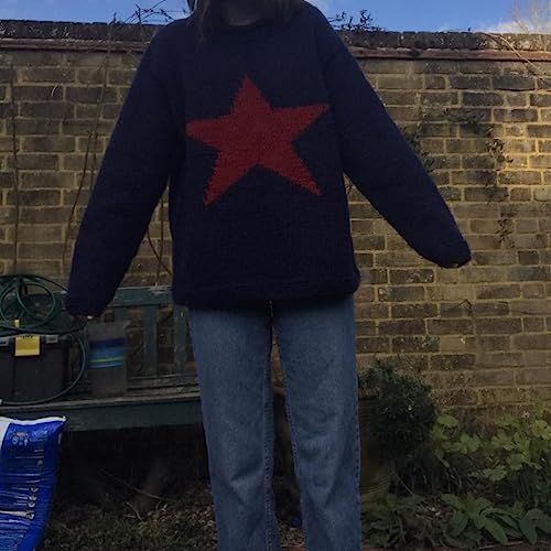 Y2K Fairy Grunge Sweater Vintage Goth Star Pullover Oversized Knitted Tops Emo Dark Academia Clothing Preppy Knitwear2