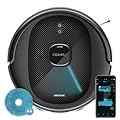 Cecotec Robot Aspirapolvere Conga 9590 Spin Revolution Ultra Power. Navigazione Laser Intelligente, 10.000 Pa, Autonomia 240min, Mop Rotanti, Spazzola in Silicone, ottima per Peli di Animali Domestici