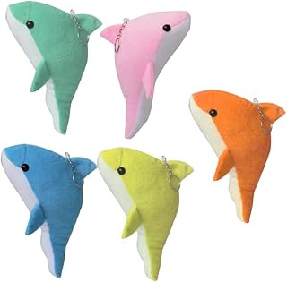 CALLARON 5 Pçs Pingente De Presente De Brinquedo De Pelúcia Pingente De Animal Pingente De Pelúcia Pingente De Golfinho