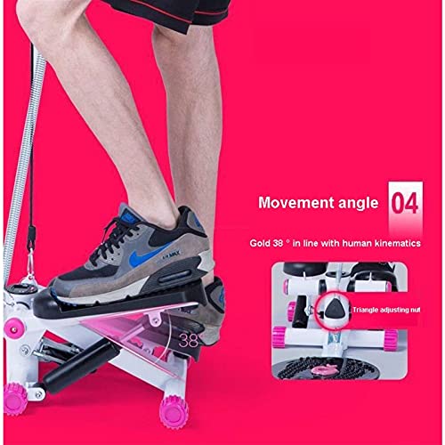 Image of Mini-Stepper Swing Stepper Step Machine with Twisting Machine and Handle Home Multifunctional Mini Stair Stepper Exercise Equipment