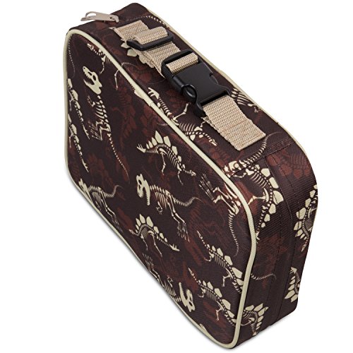 Bentology Lunch Box For Boys - Kids Insulated, Durable Lunchbox Tote Bag Fits Bento Boxes, Nesting Containers W/ Lids & Bottles, Back To School Lunch Sleeve Keeps Food Hotter, Colder Longer, Dinosaur #TOP2