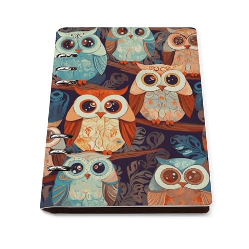 Cuaderno de hojas sueltas A5 de 6 anillas recargable para organización de apuntes y bitácoras